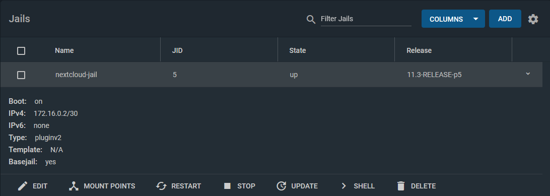 how to configure sonarr in freenas